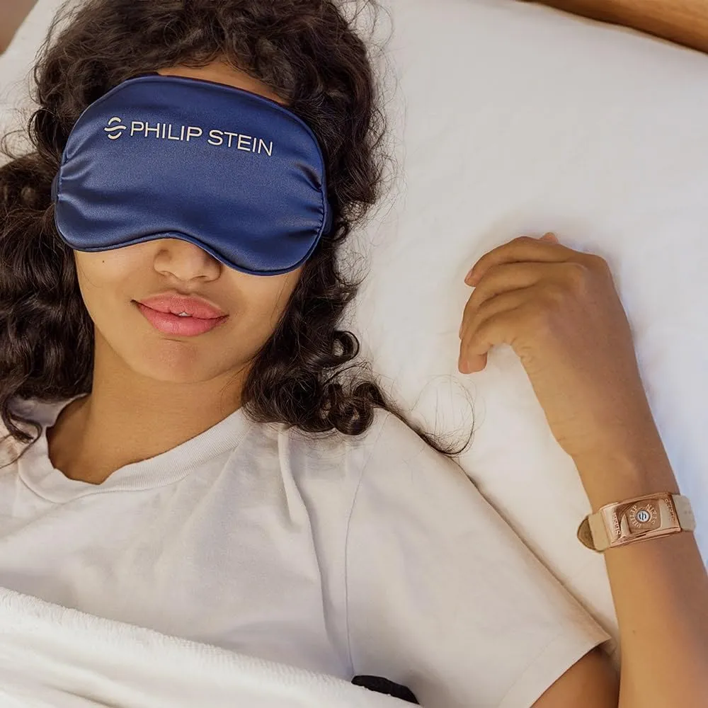 Philip Stein Classic Sleep Bracelet Kit, Rose Gold Plated Steel Case, Camel Strap