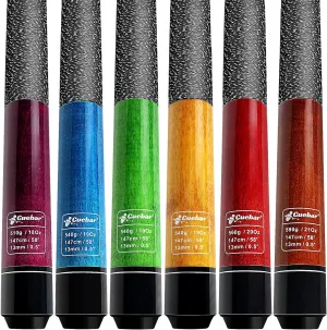 Pool Cues Set of 6, 58" 2-Piece Billiard Cue Sticks for Adults, Pool Sticks 18 19 20 21 Oz for House Bar - Purple Blue Orange Green Red Brown