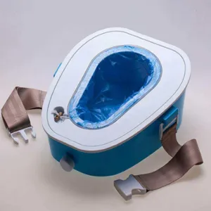 Portable Toilet/Bedpan for Outdoor,Mobile Emergency Portable Toilet Urinal,Camping,Hiking,Car Travel,Traffic Jam, Potty for Adults/Children/Old Man,Blue