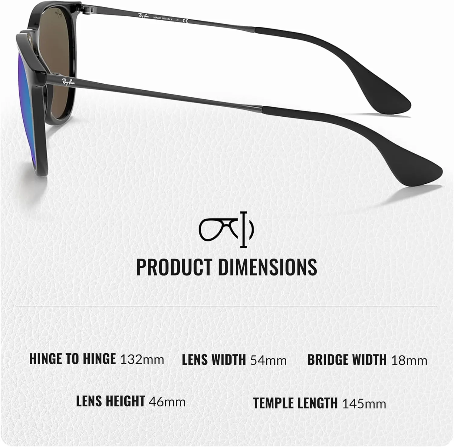 Ray-Ban RB4171 ERIKA Classic Phantos Shape Sunglasses With Eyewear Kit Bundle - High Bridge Fit - Retro Sunglasses