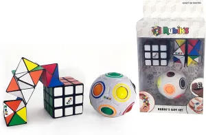 Rubiks 3 Piece Gift Set | Rainbow Ball | Squishy Cube | Magic Star