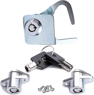 Saddlebag and Tour-Pak Lock Keys Kit for 94-13 Harley-Davidson Touring FLH/T 90686-92 53710-93 53848-00 (Chrome)
