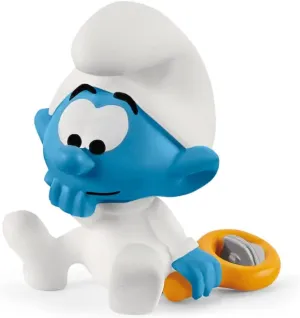 Schleich Smurfs, Collectible Retro Cartoon Toys for Boys and Girls, Baby Smurf Toy Figurine, Ages 3 