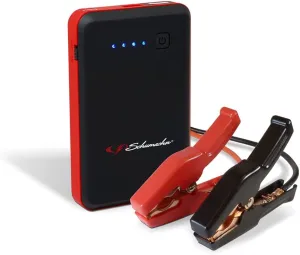 Schumacher Electric Rechargeable Lithium Jump Starter - 400 Peak Amp, 12V - for 4-Cylinder Vehicles, Motorcycles, and Power Sport Batteries - with 12V DC/USB Power to Charge Phones and Tablets
