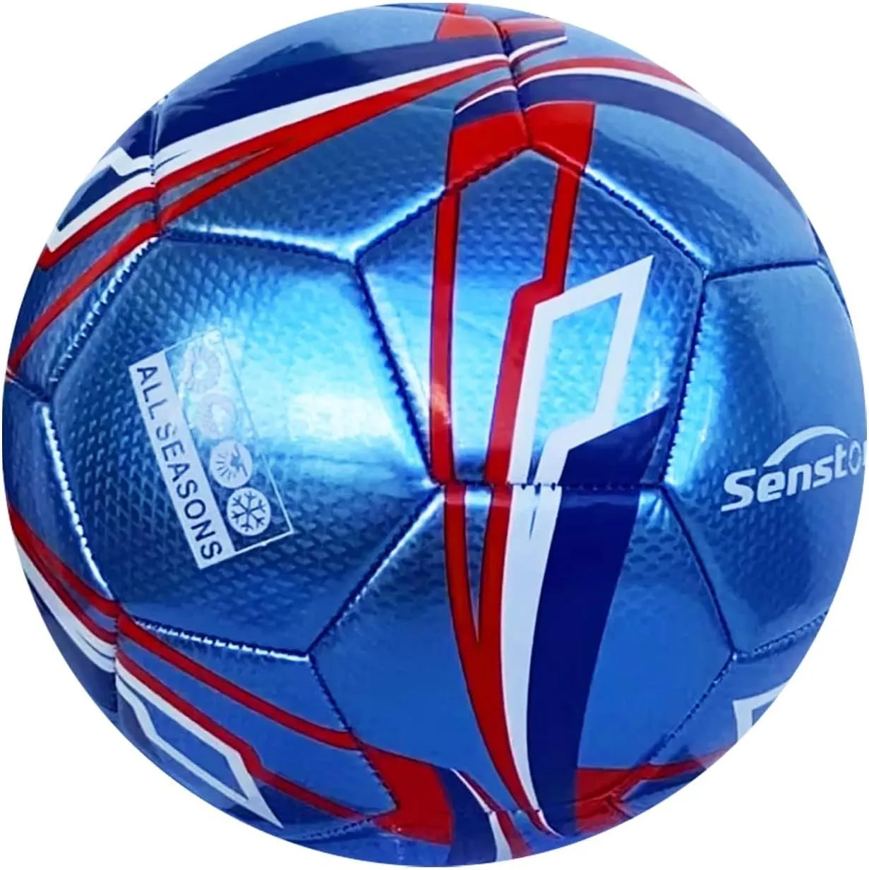 Senston Soccer Ball Size 3 & Size 4 & Size 5 for Kids and Adult Official Match Training Soccer Ball with Pump