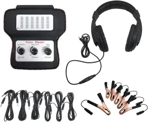 Shkalacar Chassis Ears Automotive Electronic Stethoscope, Mechanic Stethoscope Car Engine Noise Detector with Headphones, Multi-Channel Sensitivity Diagnostic with Extension Cables & Handbag