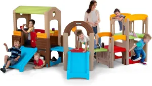 Simplay3 Young Explorers Modular Play System – Kids Activity Outdoor Playset for Children Age 18 mos - 6yrs – Toddler Playground Slide, Climb and Playhouse