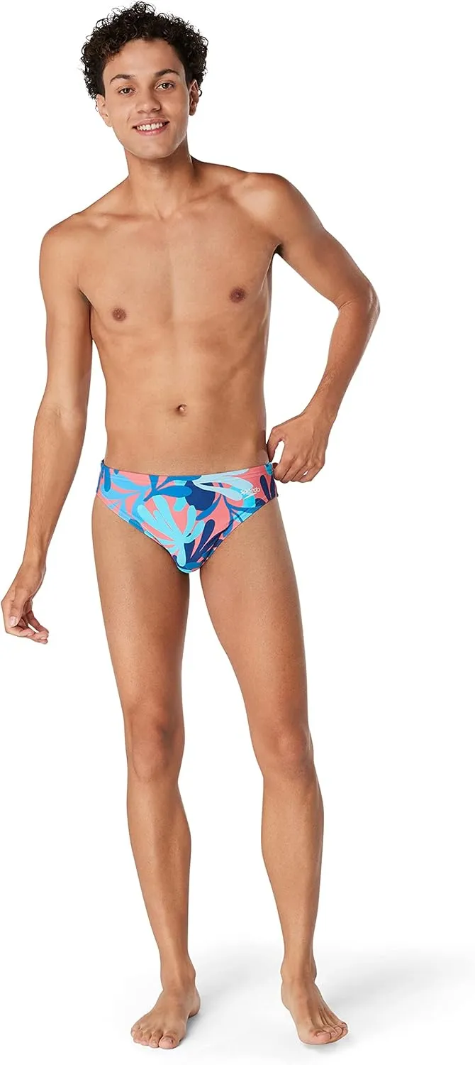 Speedo Men's Swimsuit Brief Eco Flex 2” Outseam Beachstar