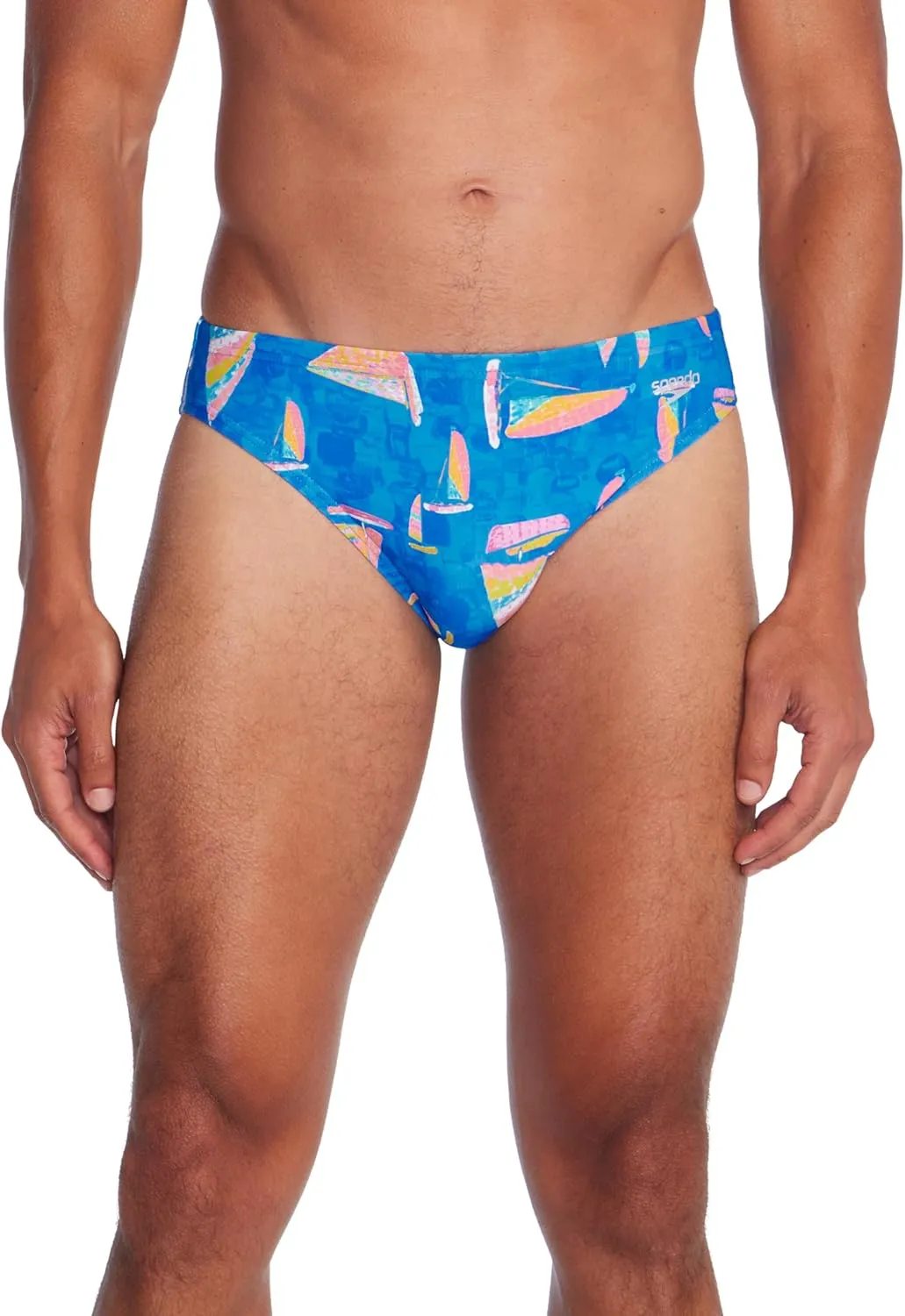 Speedo Men's Swimsuit Brief Eco Flex 2” Outseam Beachstar