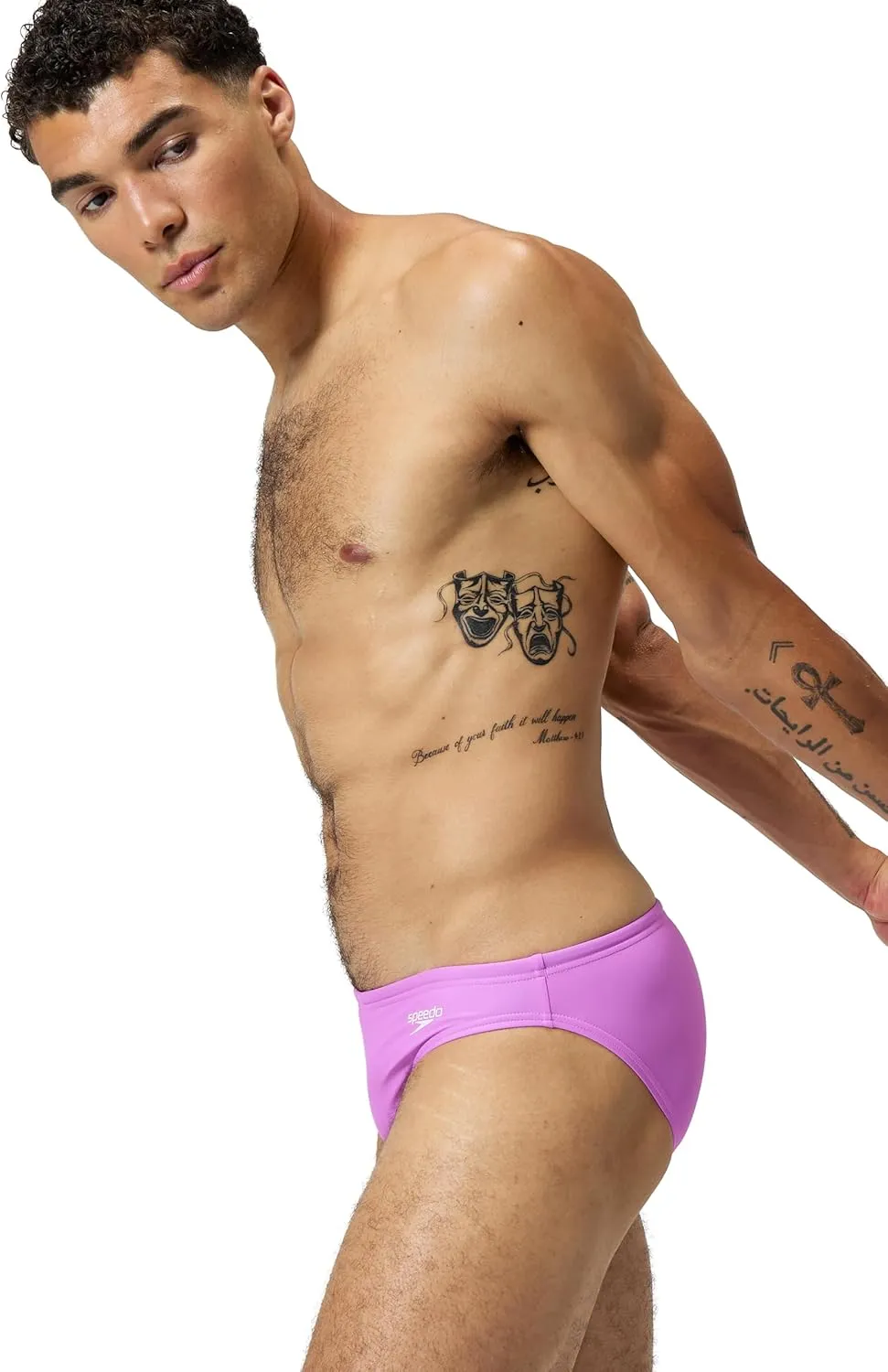 Speedo Men's Swimsuit Brief Powerflex Eco Solar