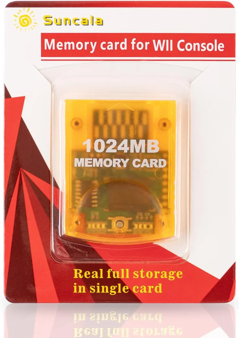 Suncala Memory Card Compatible with Gamecube and Wii Console, 1024MB Memory Card for Nintendo Gamecube