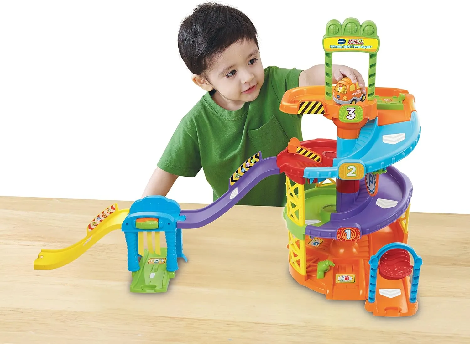 VTech Go! Go! Smart Wheels Spinning Spiral Tower Playset (Frustration Free Packaging)