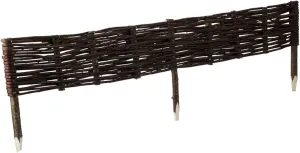 Wicker Garden Fence for Outdoor Set of 5 Elegant and Durable Stylish Natural Fencing Panels Eco-Friendly Weather Resistant Decorative Garden Border Easy Installation Various