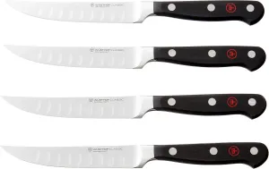 WÜSTHOF Classic 4-Piece Hollow Edge Steak Knife Set