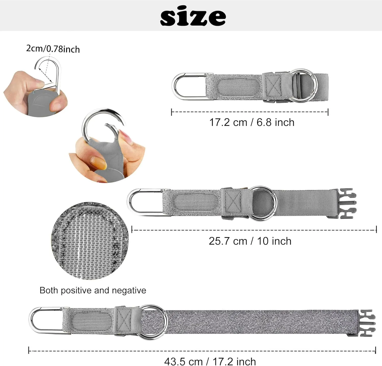 ZINZ Elastic Jacket Gripper Travel Strap with D-Ring Hooks and Buckle, Suitcase Straps Belts Travel Accessories, Makes Your Hands Free