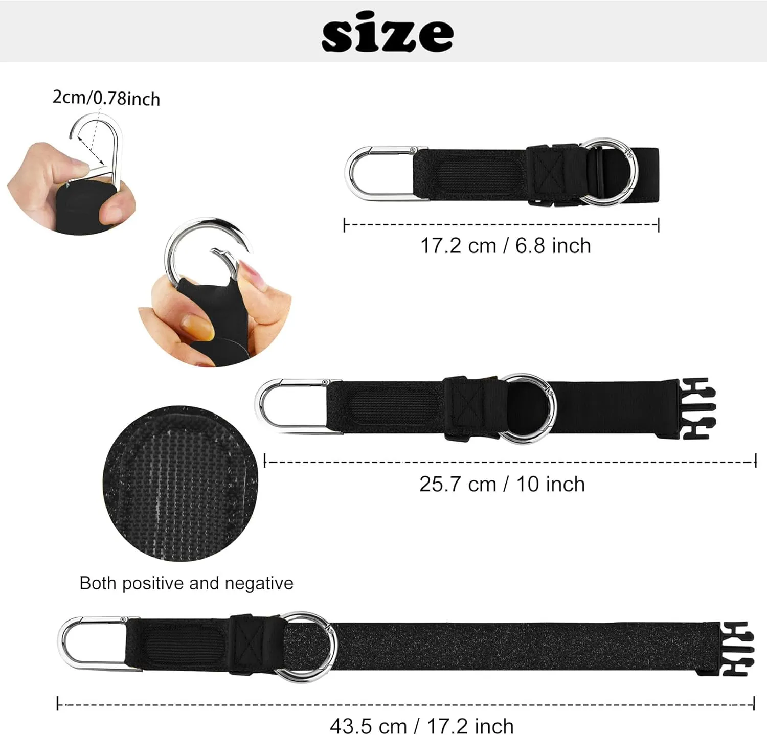 ZINZ Elastic Jacket Gripper Travel Strap with D-Ring Hooks and Buckle, Suitcase Straps Belts Travel Accessories, Makes Your Hands Free
